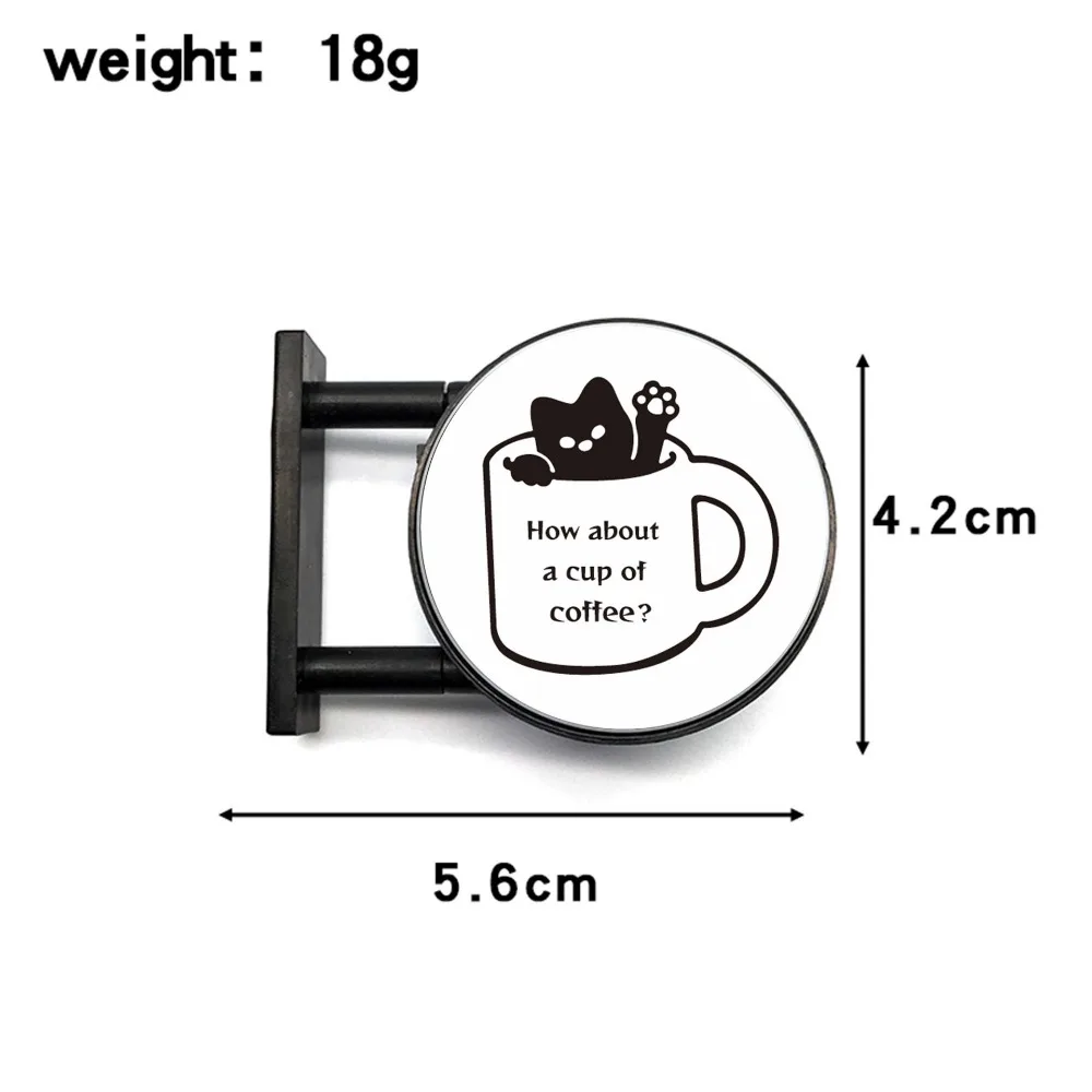 Retro Kaffeehaus-Kühlschrankmagnet, Leuchtender Miniatur-Pegboard-Kühlschrankmagnet, Kreativer Kaffee-Eck-Magnetdekor, Zuhause