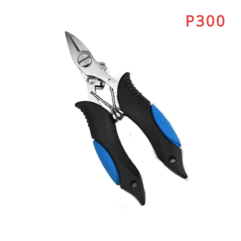 EASYFISH Multi-functional Stainless Steel Luya Fishing Pliers Fishing Accessories Fish Mouth Pliers Hook with Rubber Handle