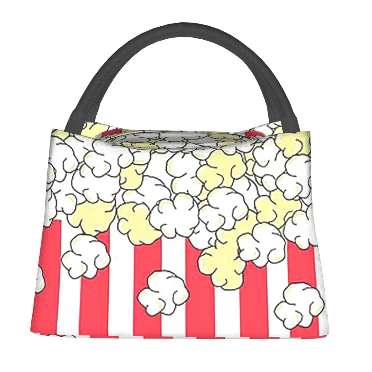 Movie Night Popcorn - Popcorn Bucket  Lunch Bags Insulated Bento Box Lunch Tote Picnic Bags Thermal Bag for Woman Girl Office