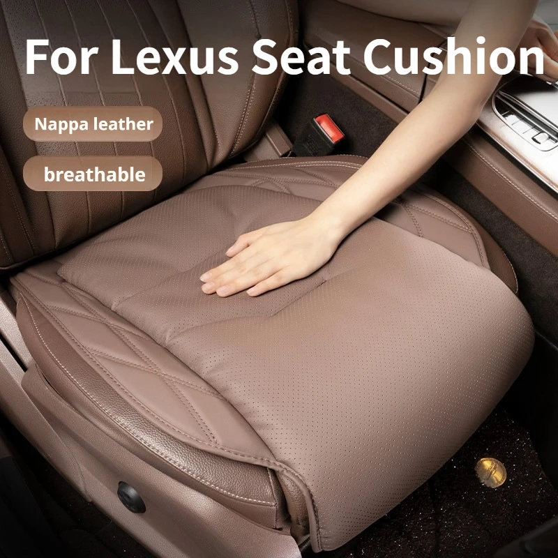 Leather Car Seat Cushion for Lexus RX ES NX UX GX Es300h Es350h Rx350 Rx500h Nx350h Nx450h Lx600 Soft Car Seat Cover Accessories