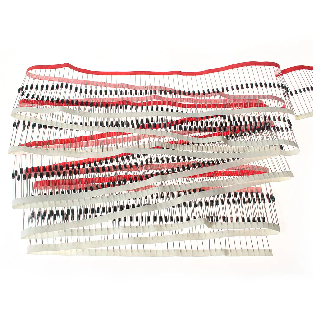 100PCS Dioda Schottky\'ego DO-41 1N5817 1N5819 1A 20V-40V Elementy elektroniczne