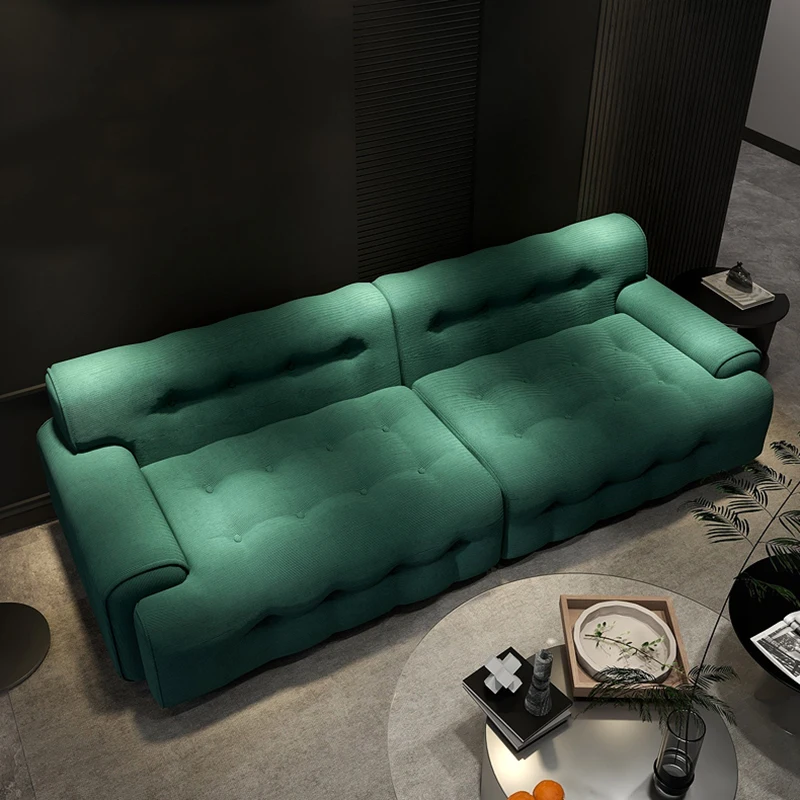 Vintage zielona Sofa rozciągliwa minimalistyczna projektantka dorośli kanapa drewniany fotel Italiano czytanie Divani Soggiorno meble do sypialni