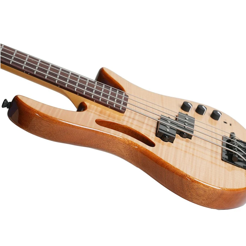 33 بوصة باس كهربائي 4 سلسلة بلوتوث الإلكترونية باس التسجيل الداخلي الباس الغيتار خشب الورد الأصابع الماهوجني الجسم باس