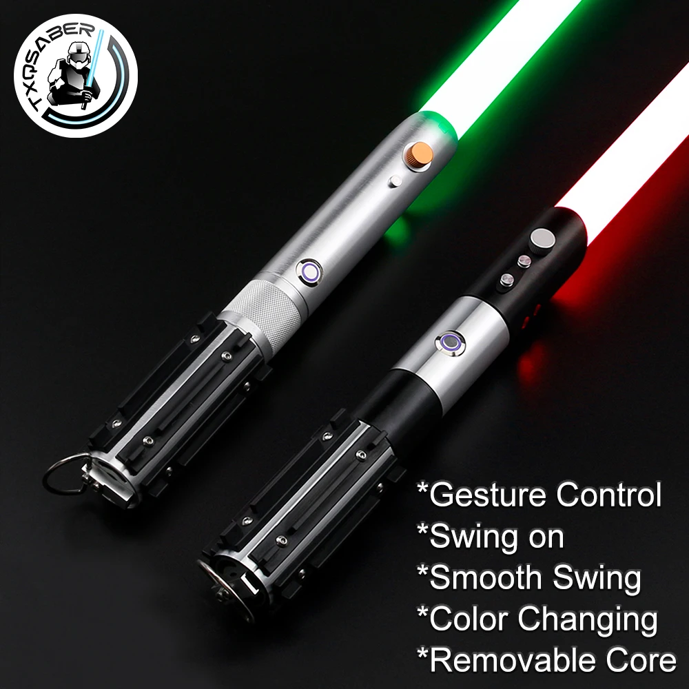 TXQSABER Anakin Lightsaber Neo Pixel SNV4 Pro Smooth Swing Light Sword Metal Handle LED Strip Blade Christmas Cosplay Skywalker