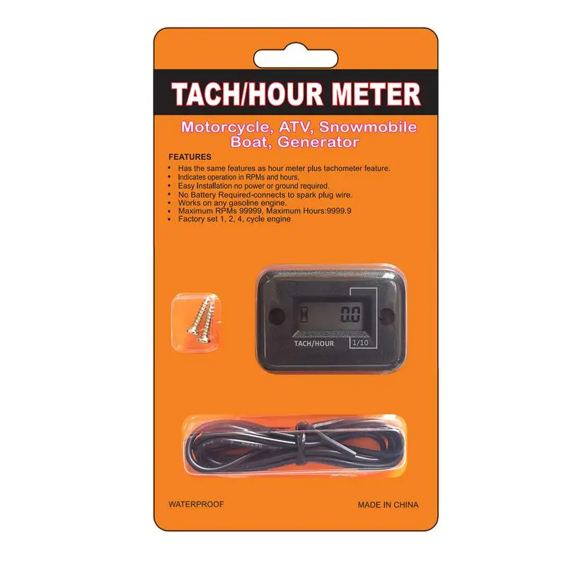 

Digital Tachometer Hour Meter Tach Hour Meter Waterproof LCD Display Waterproof RPM Tachometers And Hour Meters For Snowmobile