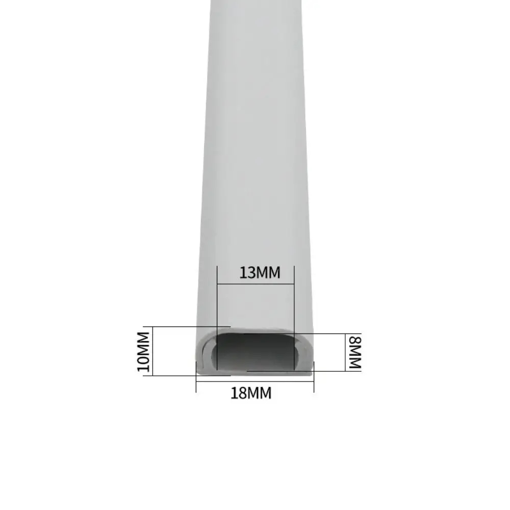 Square Slot Floor Cord Cover Self-Adhesive Cord Protector Anti-extrusion Extension Wiring Duct Protector Cable Concealer