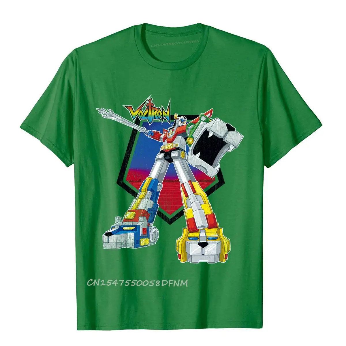 Camiseta legendaria de Voltron Blazing Sword, ropa de playa de algodón para hombre, divertida