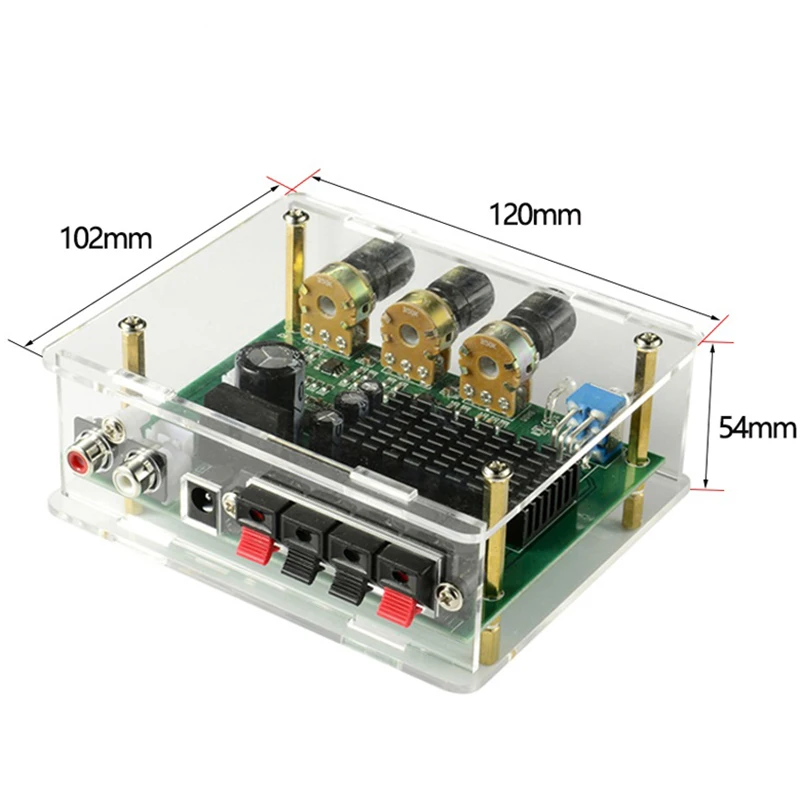 

Stylish-TPA3116D2 Digital Audio Amplifier Board Dual Channel 80Wx2 Stereo TPA3116 High Power Amplifier Sound Preamplifier Board
