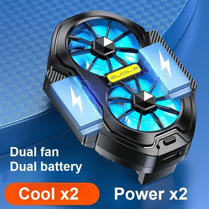 dual-fan-rechargeable-phone-cooler-radiator-clip-design-with-game-button-strong-air-cooling