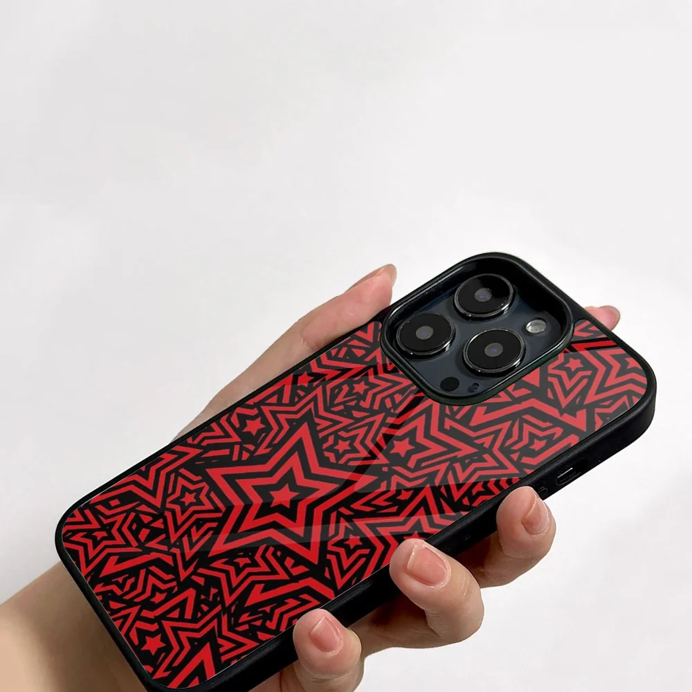 Persona 5 Game Phone Case For IPhone 11 12 13 14 15 16 Plus Pro Max Mirror Acrylic PC TPU Cover