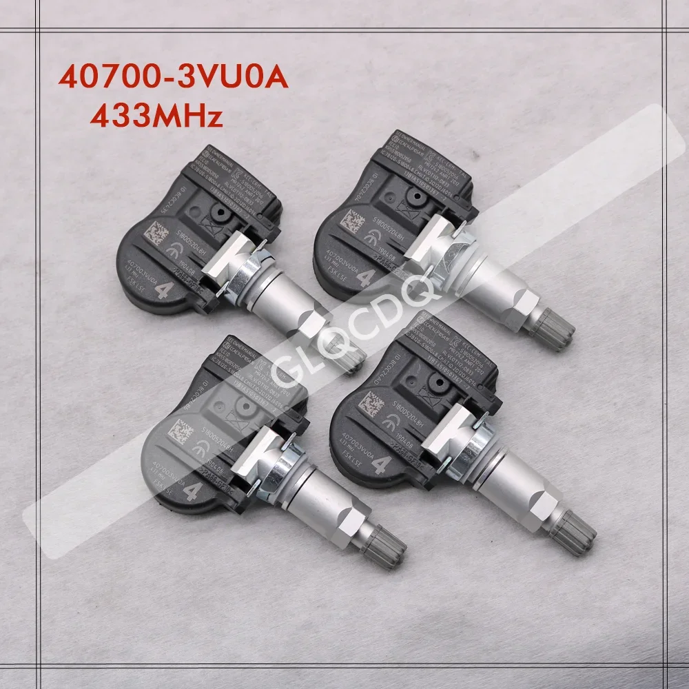 FOR 2014 2015 2016 NISSAN QASHQAI II (J11) 40700-3VU0A TPMS 433MHz NISSAN TIRE PRESSURE SENSOR 40700-3VU0B 40700-5663R