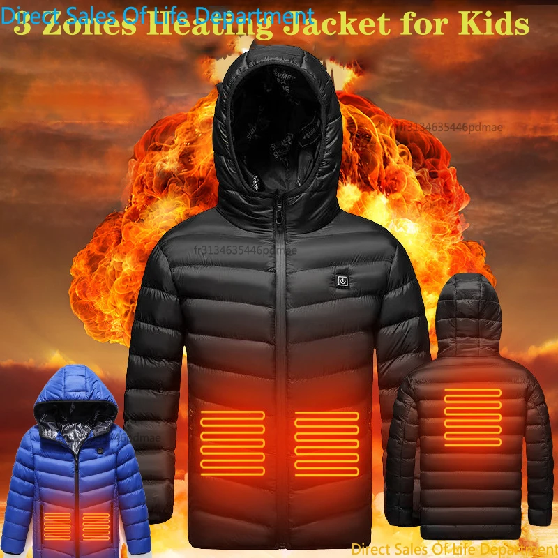Veste Chauffante Electrique Enfant Gilet Chauffant USB Pour Enfants - 3 Températures Réglables | Anime, Sans Manche, Lavable Veste Chauffante Usb