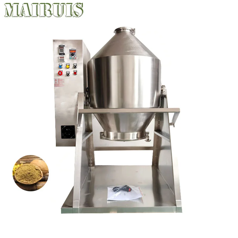 Automatic Dry Powder Rotary Drum Mixer Blender Milk Powder Mixing Machine