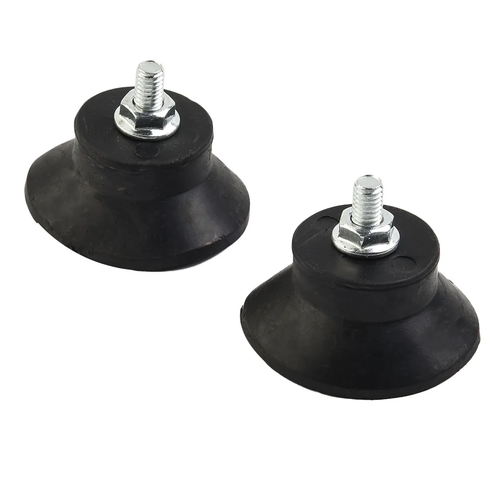 Air Compressor Foot Pad Components For Air Pumps Home Replacement Rubber Vibration Isolator With Screws 2Pcs Accessories Black