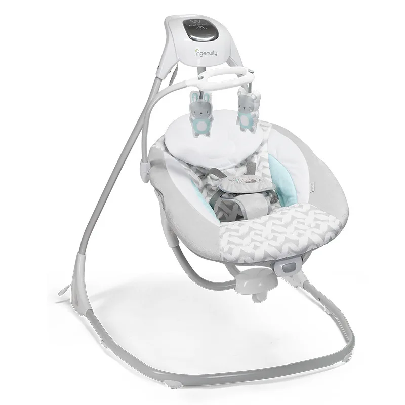 LazyChild Baby Rocking Chair Detachable Multi-Functional Comfort Cradle Baby Coaxing Sleep Rocking Chair Electric Swing Chair