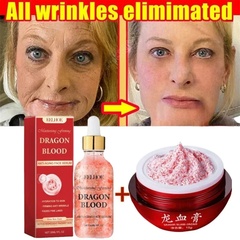 

Dragon Blood Cream Anti-aging Wrinkle Removal Facial Serum Whitening Fade Fine Line Spots Firming Lifting Rejuvenation Skin Ca