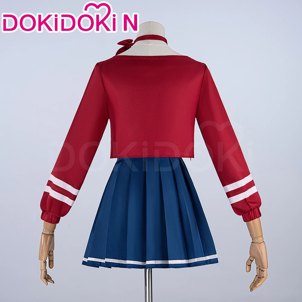 متوفر في المخزون أزياء ميتا التأثيرية لعبة MiSide【XS-3XL】DokiDoki-N فستان نسائي موحد ميتا كوسبلاي قبعة قفازات مقاس كبير