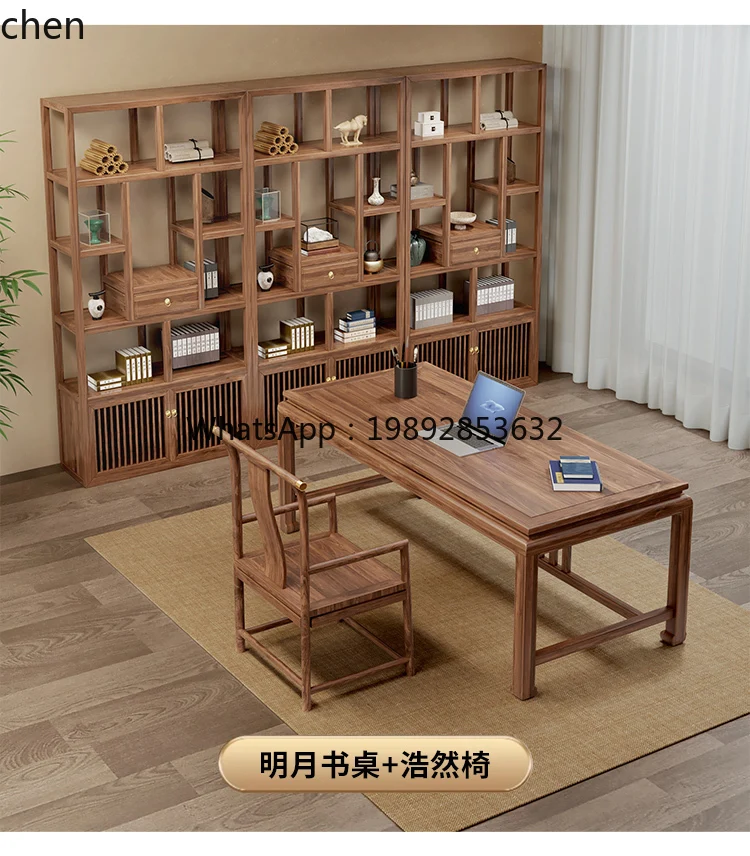 ZML Escritorio de madera maciza Escritorio para el hogar Escritorio moderno y sencillo para caligrafía y pintura