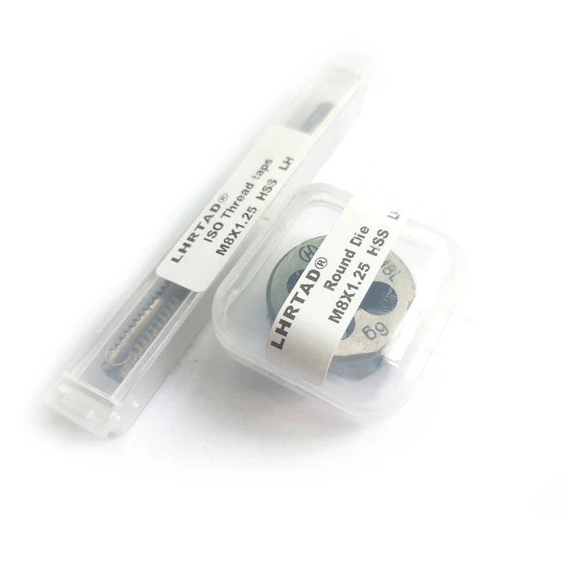 Conjunto de Parafuso Fino Métrico da Mão Esquerda Torneiras de Rosca Torneira de Mão Hss Matriz Redonda m6 m7 m8 m9 M10 m7 m8 m9 m7 m8 M10 m9 M10