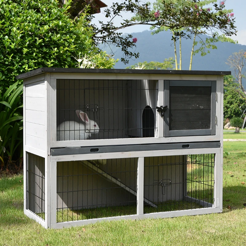 

Outdoor Double-layer Rabbit Cage Chicken Cage Thickened Mesh Iron Mesh Rain And Sun Proof Courtyard Balcony