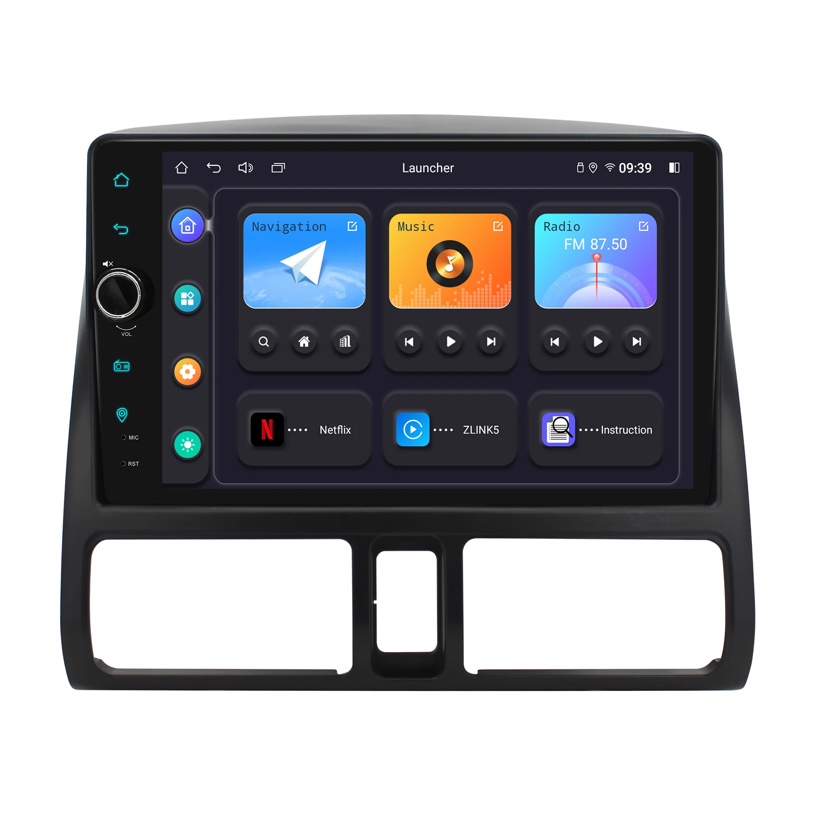 9 Inch 1280*800 Aftermarket GPS Navigation Car Stereo Radio Head Unit For Honda CRV CR-V 2001-2006 Supports Carplay Android Auto