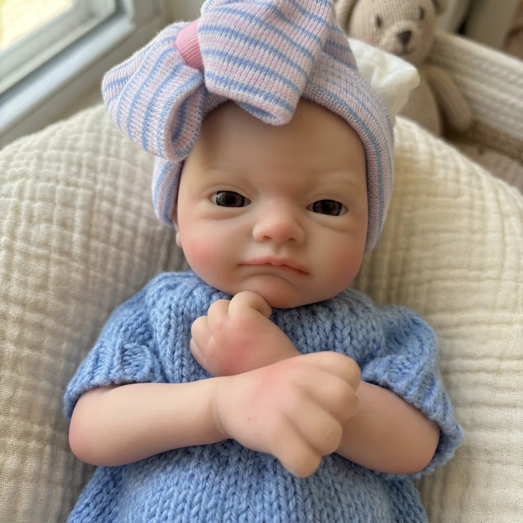 13 Inch Full Body Solid Silico - огляд і ціна Reborn Baby Doll Silicone Realistic