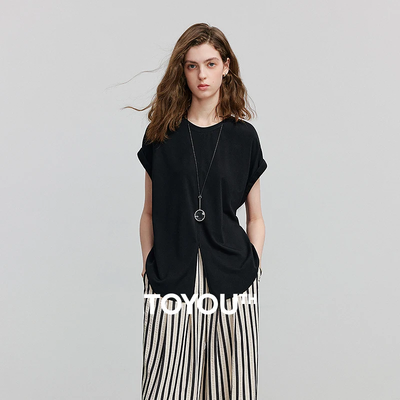 

TOYOUTH Women Blouse Tops 2025 Summer New Chiffon Tops 8521081