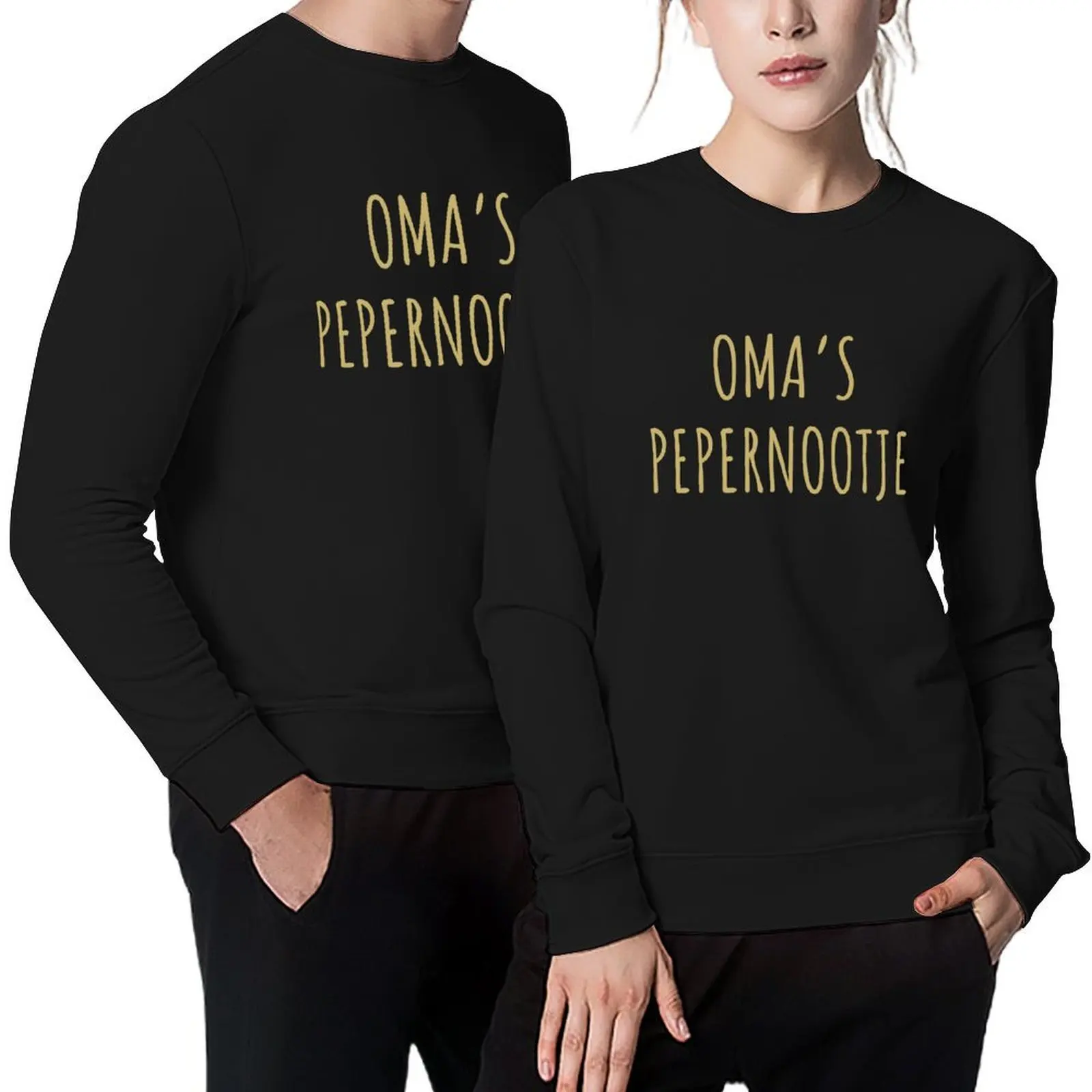 

Oma’s Pepernootje Pullover men's winter sweater korean style clothes japanese style tracksuit men sweatshirt