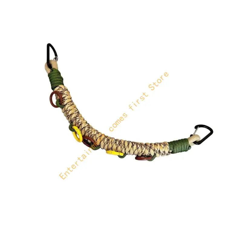 Multiple-Hoop Backpacks Attachments Cord Extension Lanyards for Gloves, Hat, Bottle 55KD