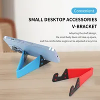 Mini V Model Mobile Phone Holder Desktop Stand Colorful Universal Portable Foldable Mount Holder Stand Cradle for iPhone13 14