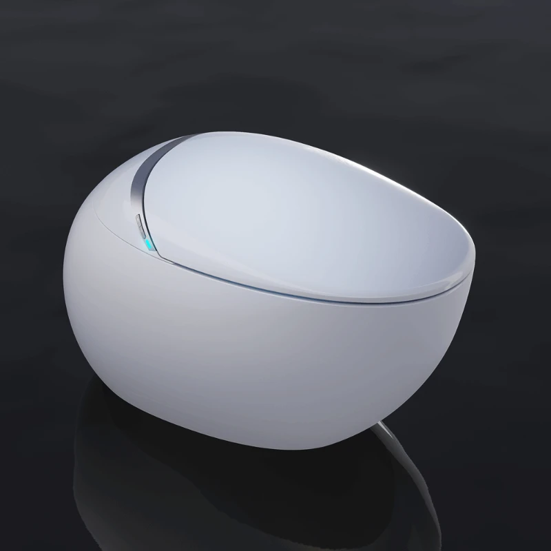 

One Piece Intelligent Smart Toilet With Warm Seat Cover