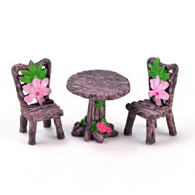 Hot Sale Mini Chair Decor Miniatures Fairy Garden Ornaments Figurines Toys DIY Aquarium/Dollhouse Accessories Decoration