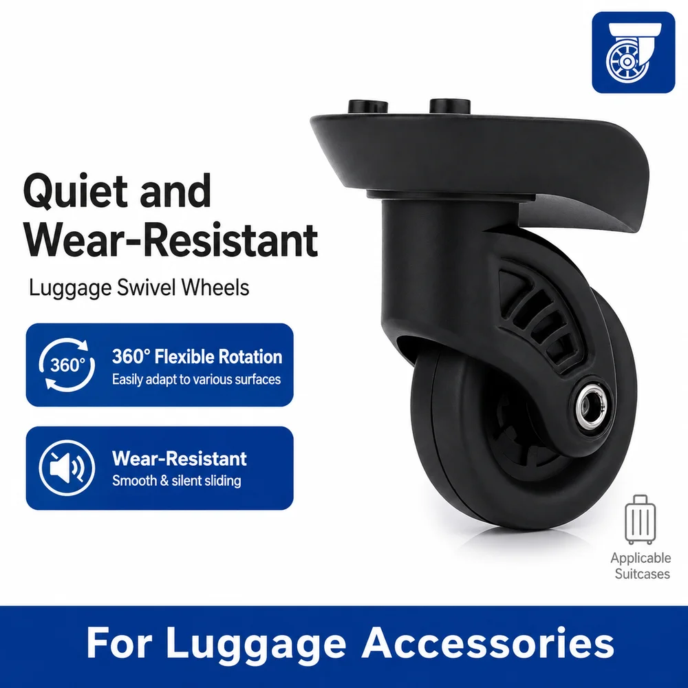 Universal Luggage Wheels For Samsonite BL-105 360° Swivel Caster Bracket Wear-Resistant Smooth Rolling Noise Reduction Replaceme