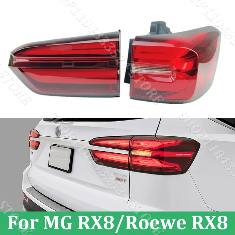 

Задний фонарь заднего бампера для SAIC MG RX8/Roewe RX8 2018 2019 21 21 2022, задний фонарь, стоп-сигнал, стоп-сигнал