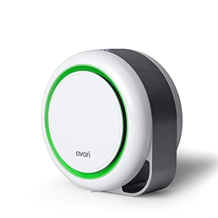 

Desktop personal air purifier for breathing zone filtration electro-static filters to 0.1 micron ultra quiet green made in Kore