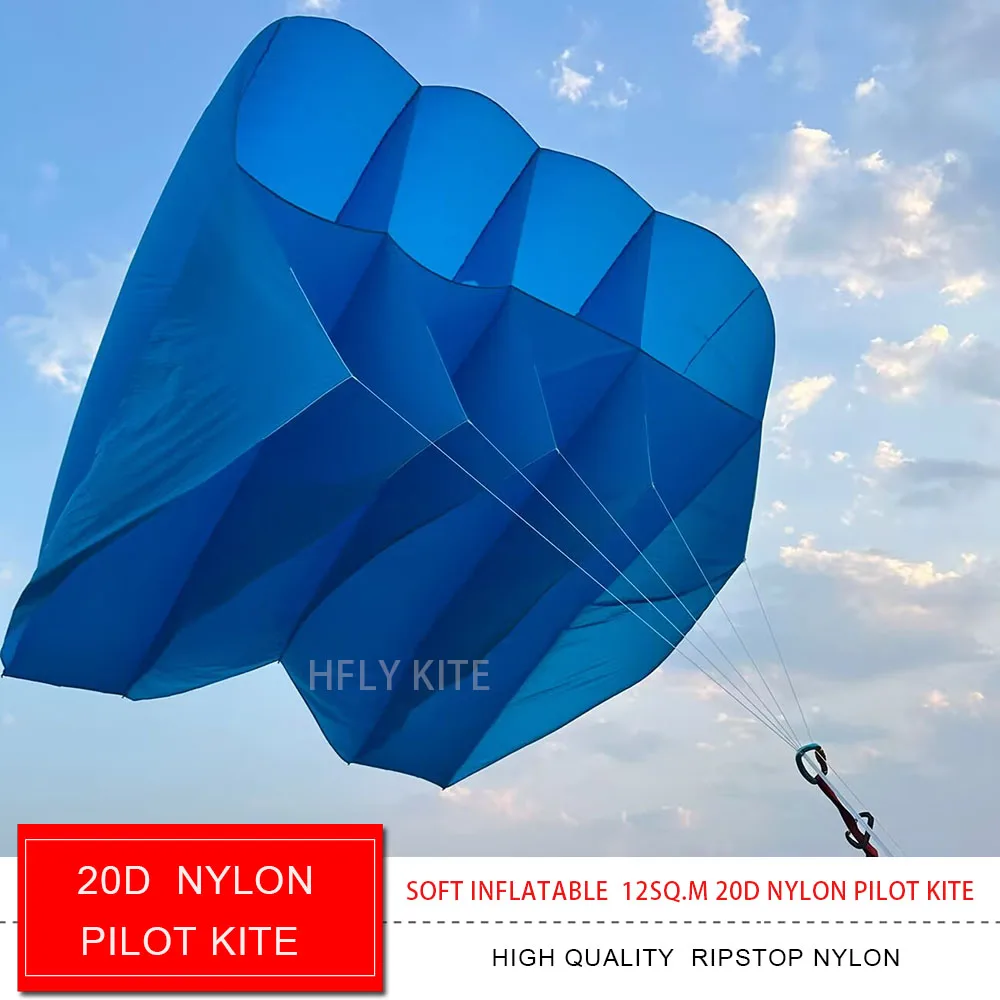 HFLY Nuovo Arrivo Ultra leggero 20D Nylon Pilota aquilone per Adulti di Alta Qualità Ripstop Nylon Morbido Gonfiabile Forma di Flusso Trattore Aquiloni