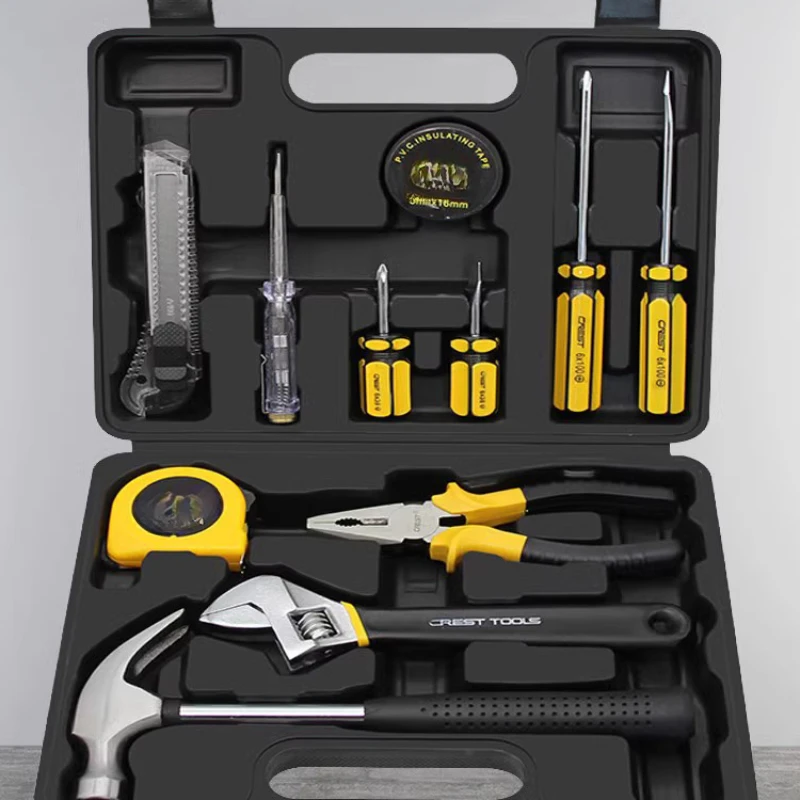 Household toolbox set, hardware electrician universal full set, daily home maintenance Daquan