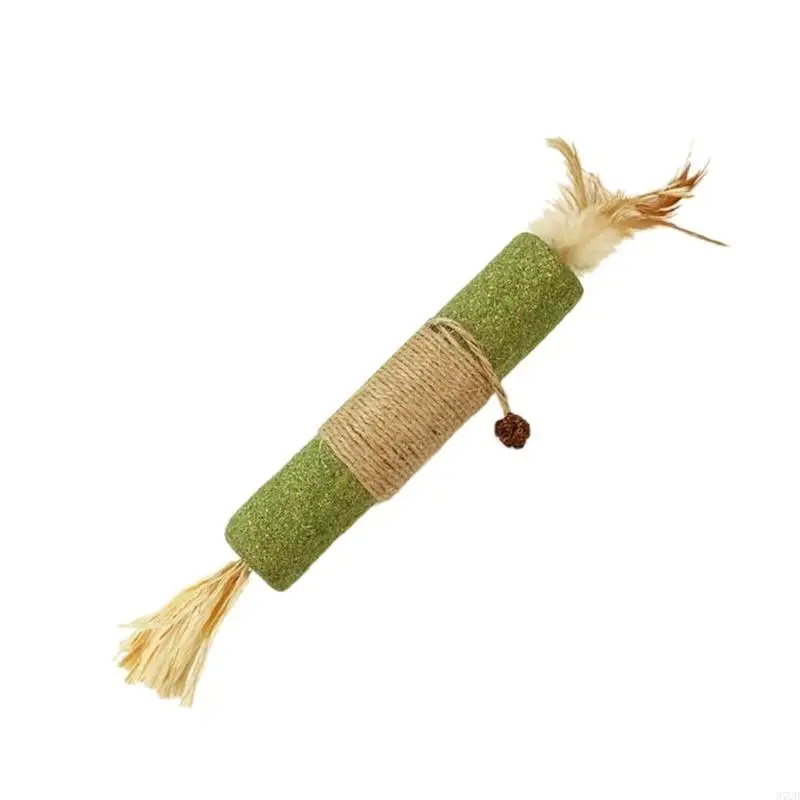 97QD التسنين Catmint Cats Toy Toy Teath Clean لعق Teaser Toy Cats Toy Catmint Toy
