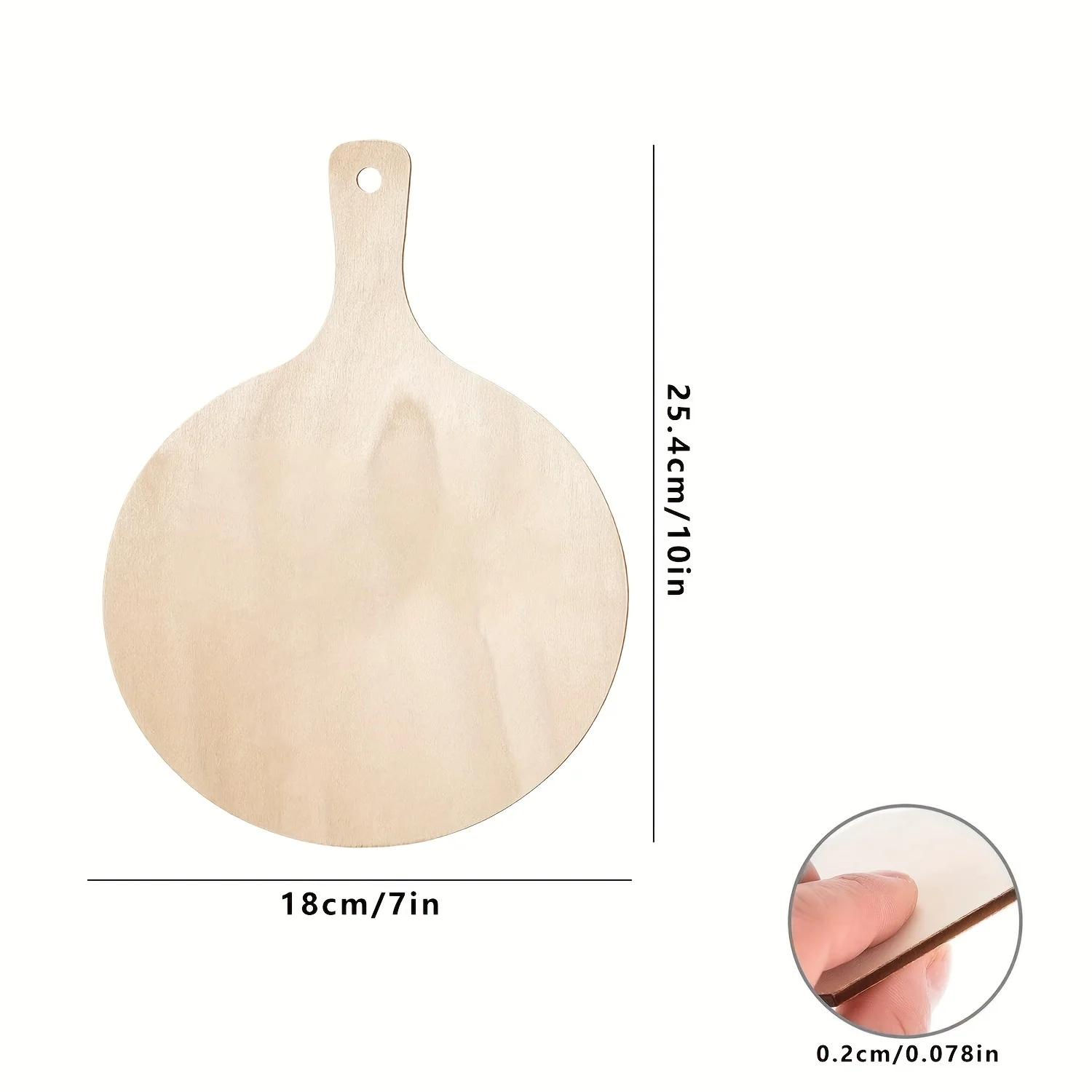 8pcs 4pcs 2pcs Mini Wooden Cutting Board Crafts with Handle Wooden Cutting Board Unfinished Round Deli Board Mini Cheese Board C
