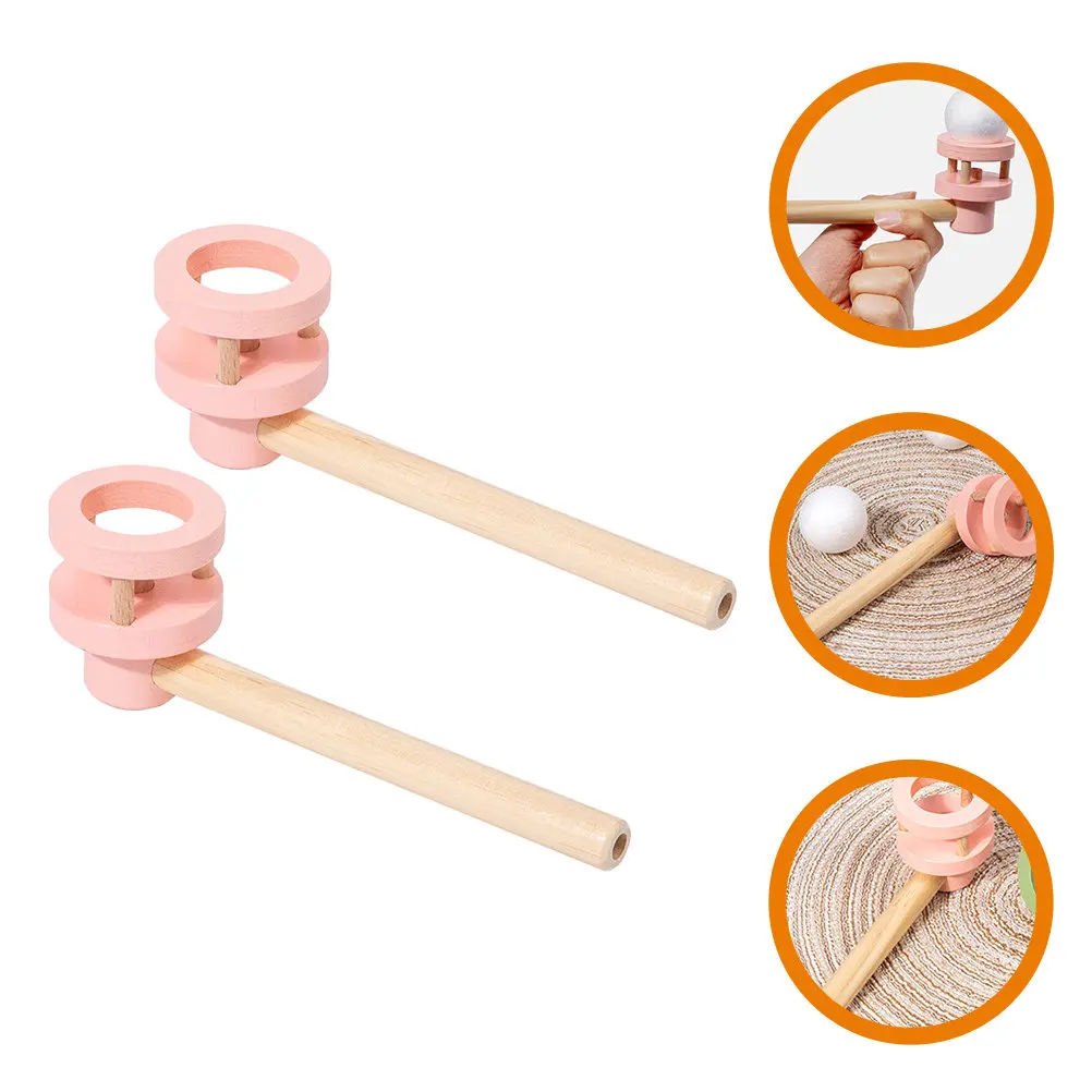 

Набор из 2 деревянных трубок для игры в балансирование, для детей, для веселых игр с выдуванием, для дома и улицы, для вечеринок, семейных игр, подарок на день рождения