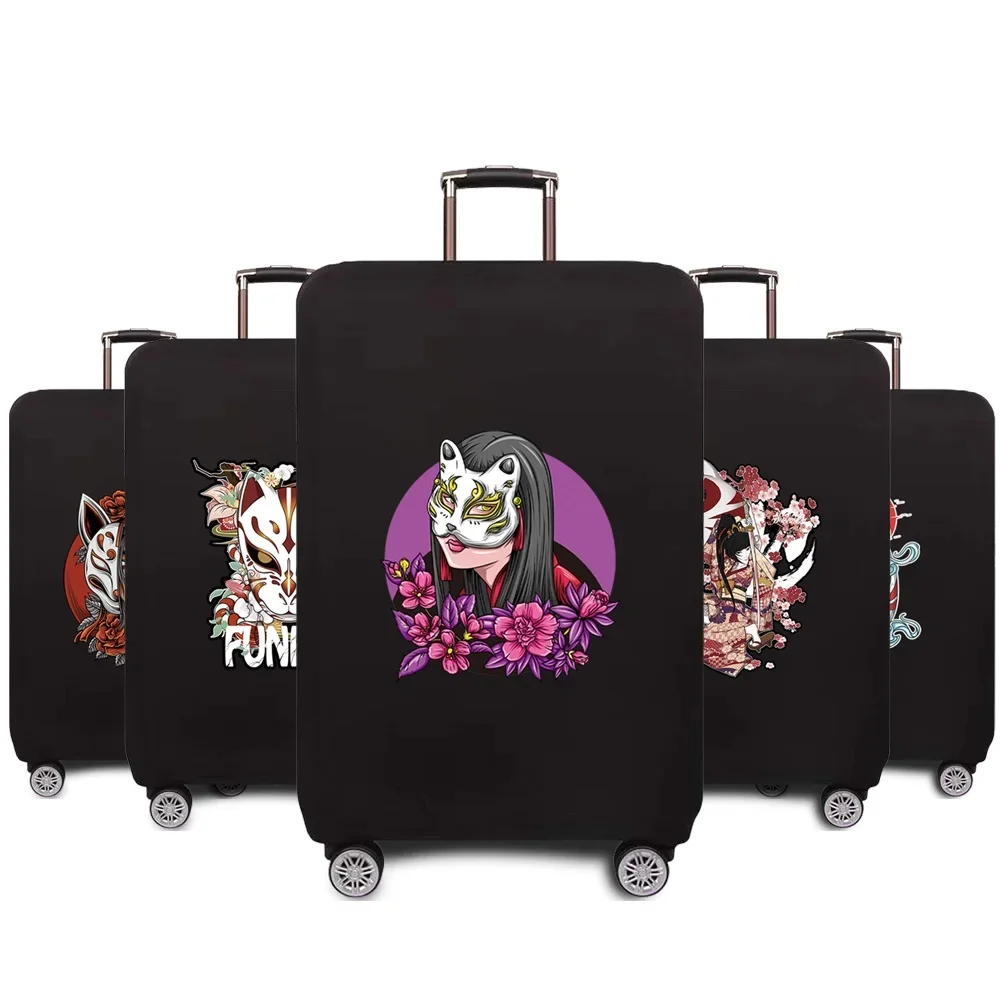 

New Suitcase Cover Protective Suitcase Trolley Case Travel Dust Cover 18- 28inch Mask Pattern Series Elastic Luggage Protective