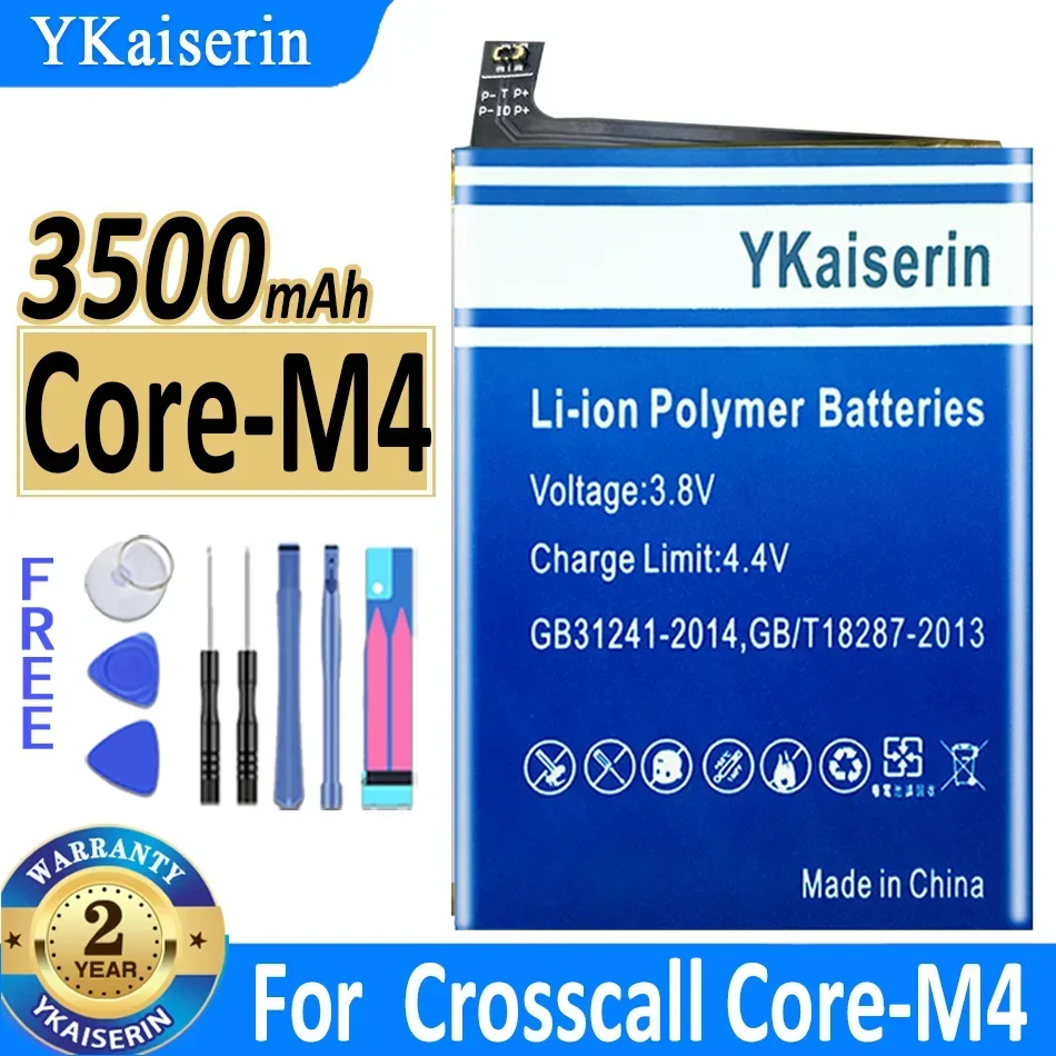 

3500mAh YKaiserin Battery Core-M4 for Crosscall CoreM4 Core M4 Batteries