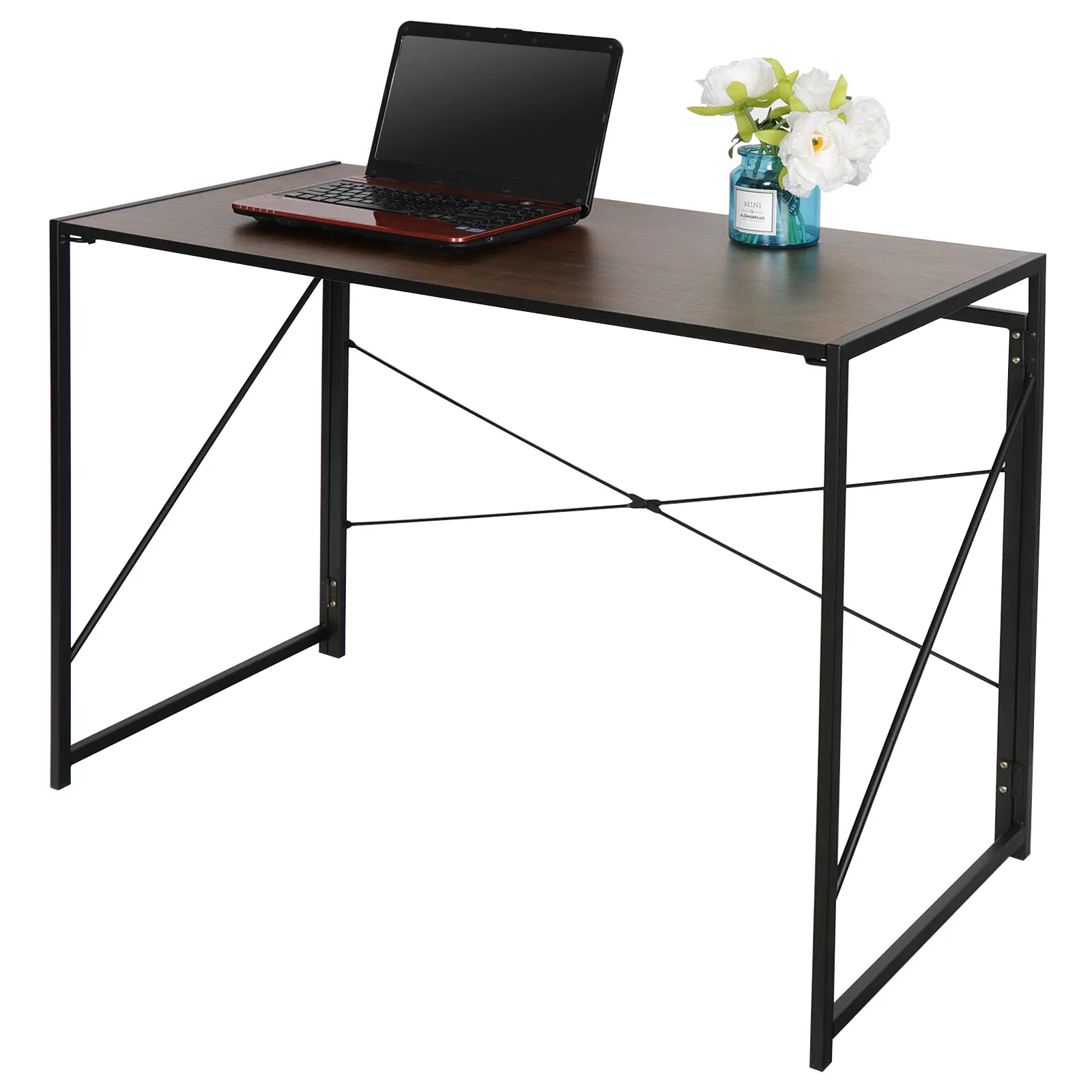 Home Office Computer Writing Desk Pc Laptop Workstation Table with Foldable Legs