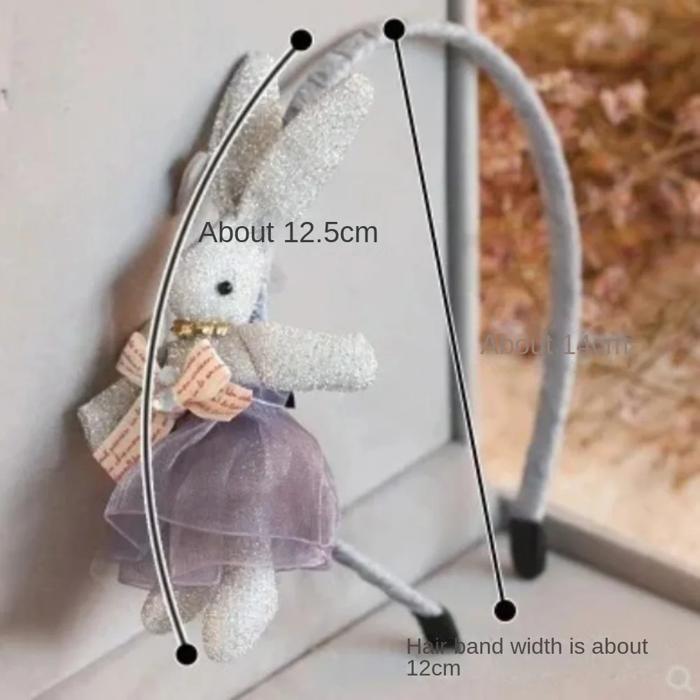 العصرية القماش جميل أرنب غطاء الرأس اليدوية لطيف الشعر هوب الأطفال عقال