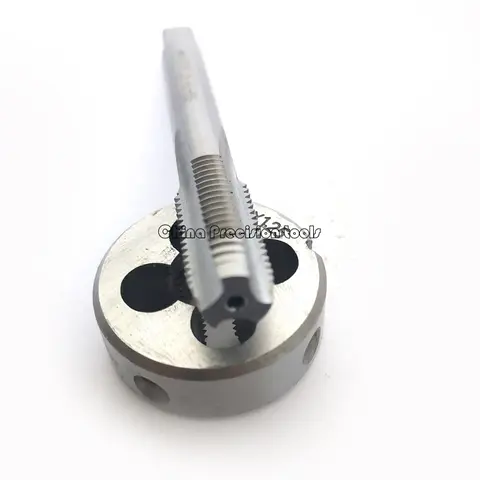 2 पीस मीट्रिक लेफ्ट हैंड टैप डाई सेट M10 M10X1.5 M10X0.75 M10X1 LH थ्रेड स्ट्रेट फ्लूट प्लग टैप गोल डाई सेट M10X1.25 M10X1 10 best sales एम10x1 - №9