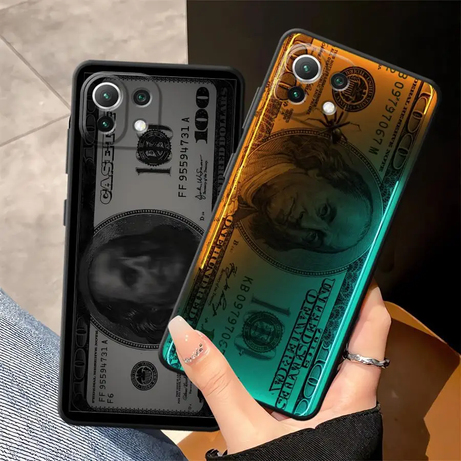 حافظة لهاتف Xiaomi Mi 13 14 15 Pro 10T 11T 12T Pro 11 12 13 Lite 12X غطاء هاتف ناعم أسود أموال الدولار #1