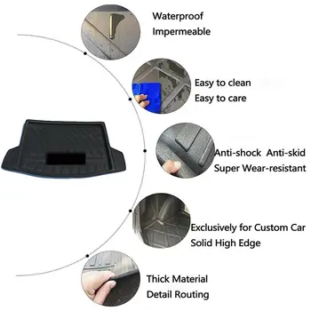 適用於鈴木新款 SX4 S-Cross 2014-2021 跨界車 JY 汽車後備箱墊防水地板襯墊配件托盤後備箱地毯 6 最佳銷售 鈴木跨界車 - №5