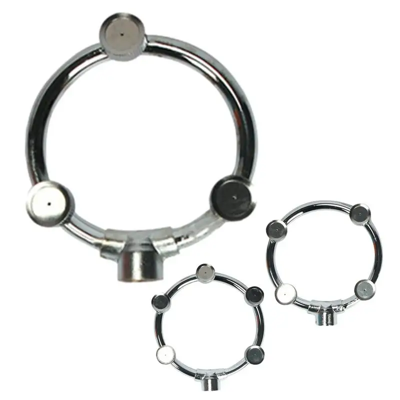 Pemisah selang, penyemprot atomisasi Multi kepala penyemprot Taman bisa dilepas ringan Stainless Steel untuk Cuci Mobil 1 buah