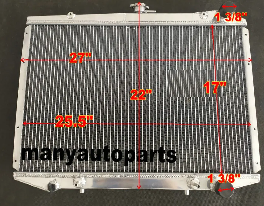 FOR 1986-1997 Nissan D21 Pathfinder Pickup E LE SE XE L4 V6 AT/MT 87 88 89 90 91 92 93 94 95 96 Aluminum Radiator
