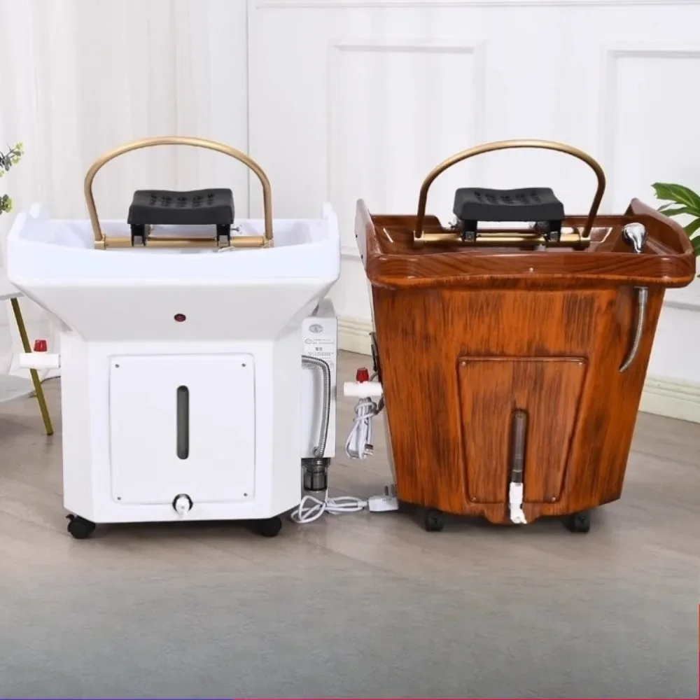 Shampoo bed Barber shop Head treatment bed Mobile head basin  Ear picking Intelligent constant temperature fumigation